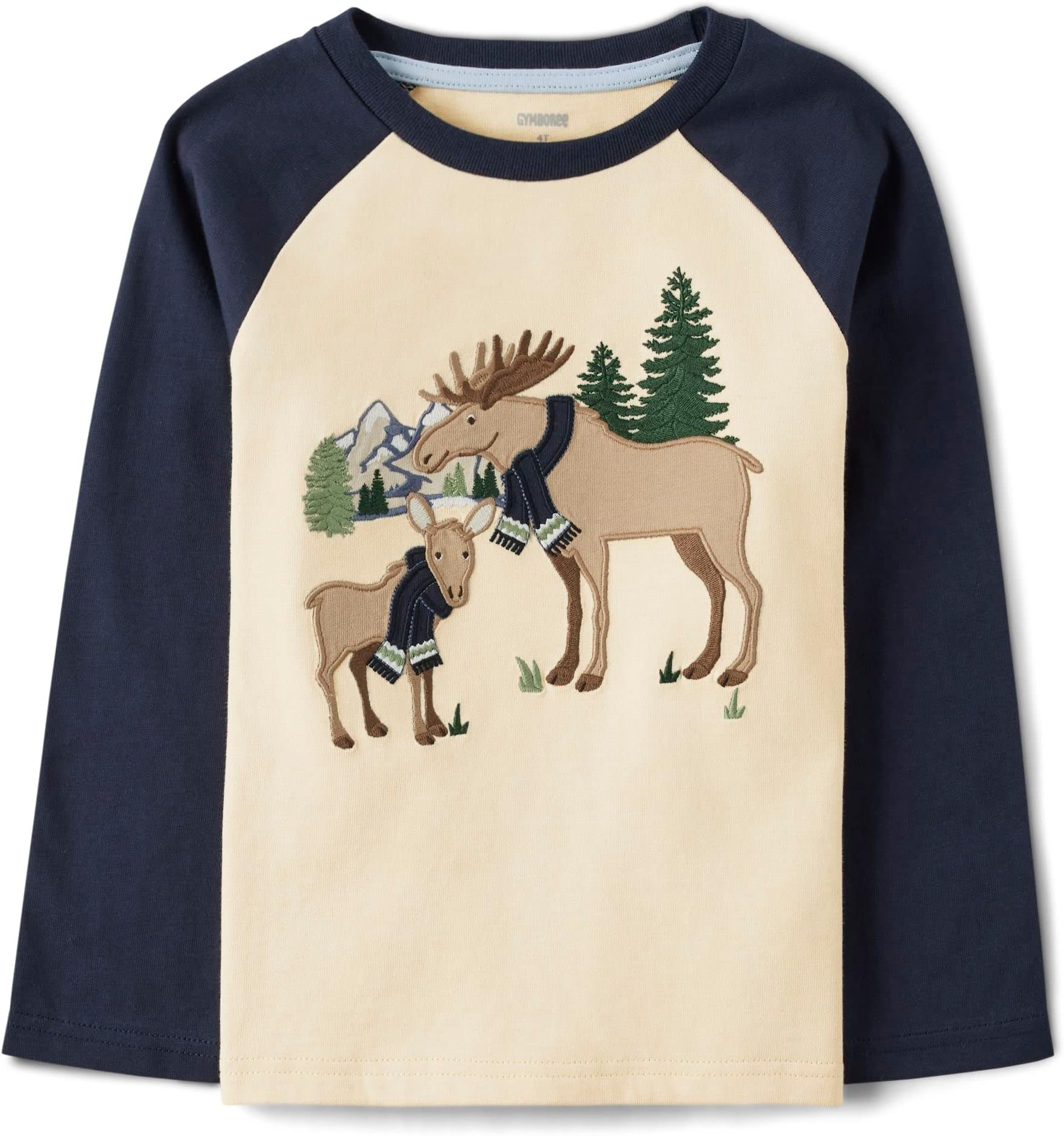 GymboreeBaby Girls' and Toddler Embroidered Graphic Long Sleeve T-Shirts