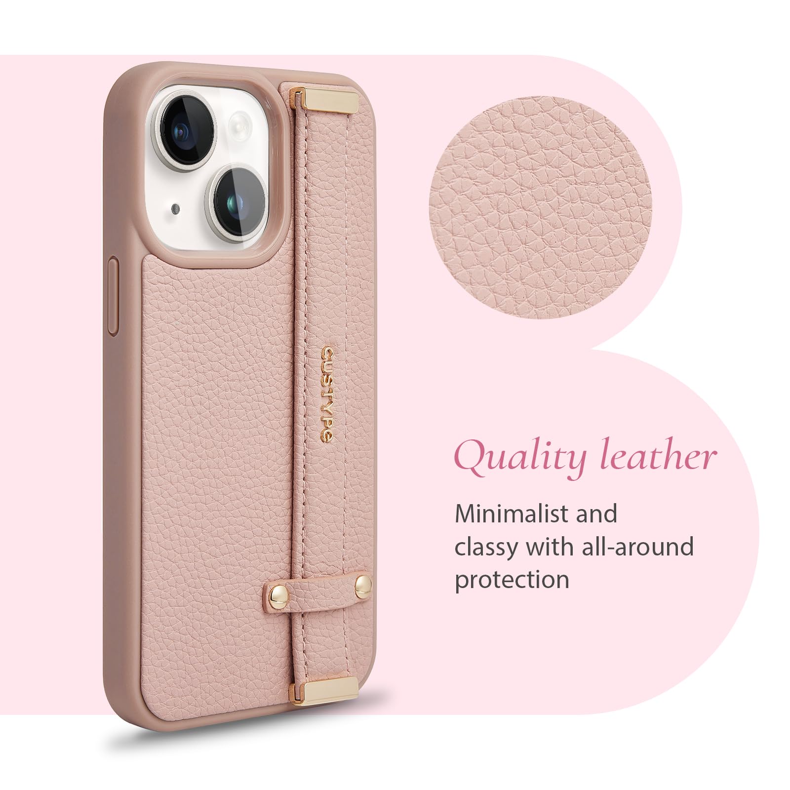 Amazon.com: CUSTYPE Compatible with iPhone 15 Case with Adjustable