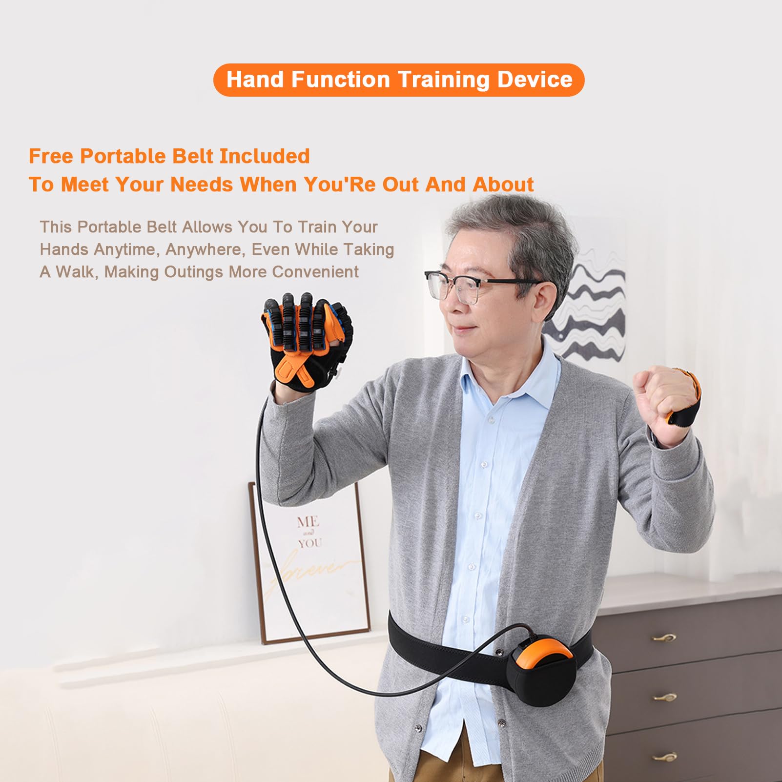 Guante De RehabilitacióN, Equipo De RehabilitacióN para ParáLisis Cerebral, Guantes RobóTicos para RehabilitacióN De Accidentes Cerebrovasculares RightHand-L