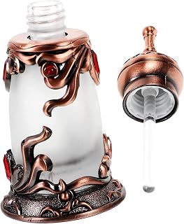 ADOCARN Frasco De Perfume Frasco De Óleo Frasco De Perfume Portátil Guarnição De Metal Frascos De Perfume Vintage Frascos Decorativos Frascos De Perfume Vazios Decorativos