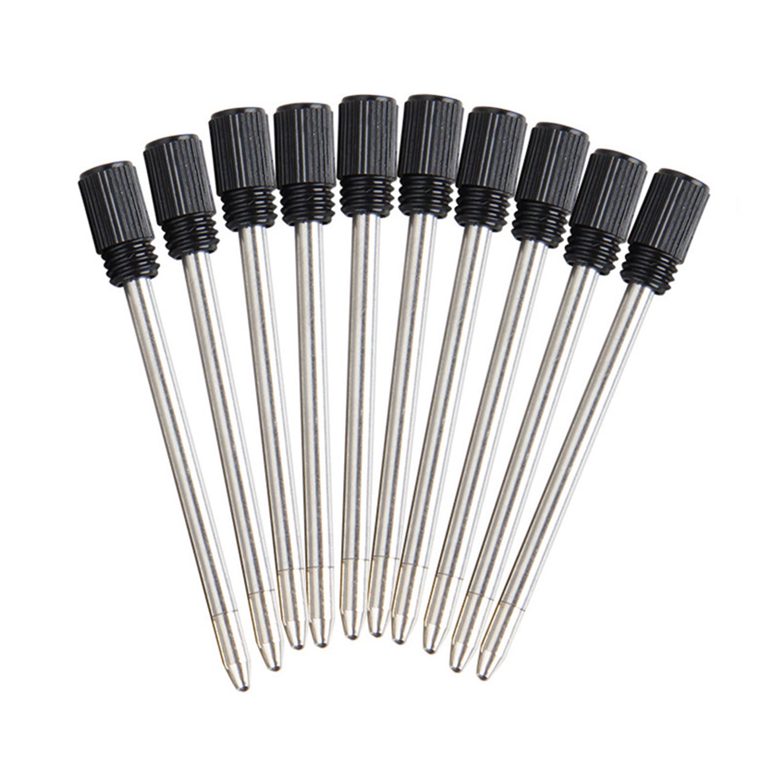 10Pcs Metal Ballpoint Pen Refills for Twist Action Ballpoint Pens Multifunction Pen Standard Ballpoint Metal Refills