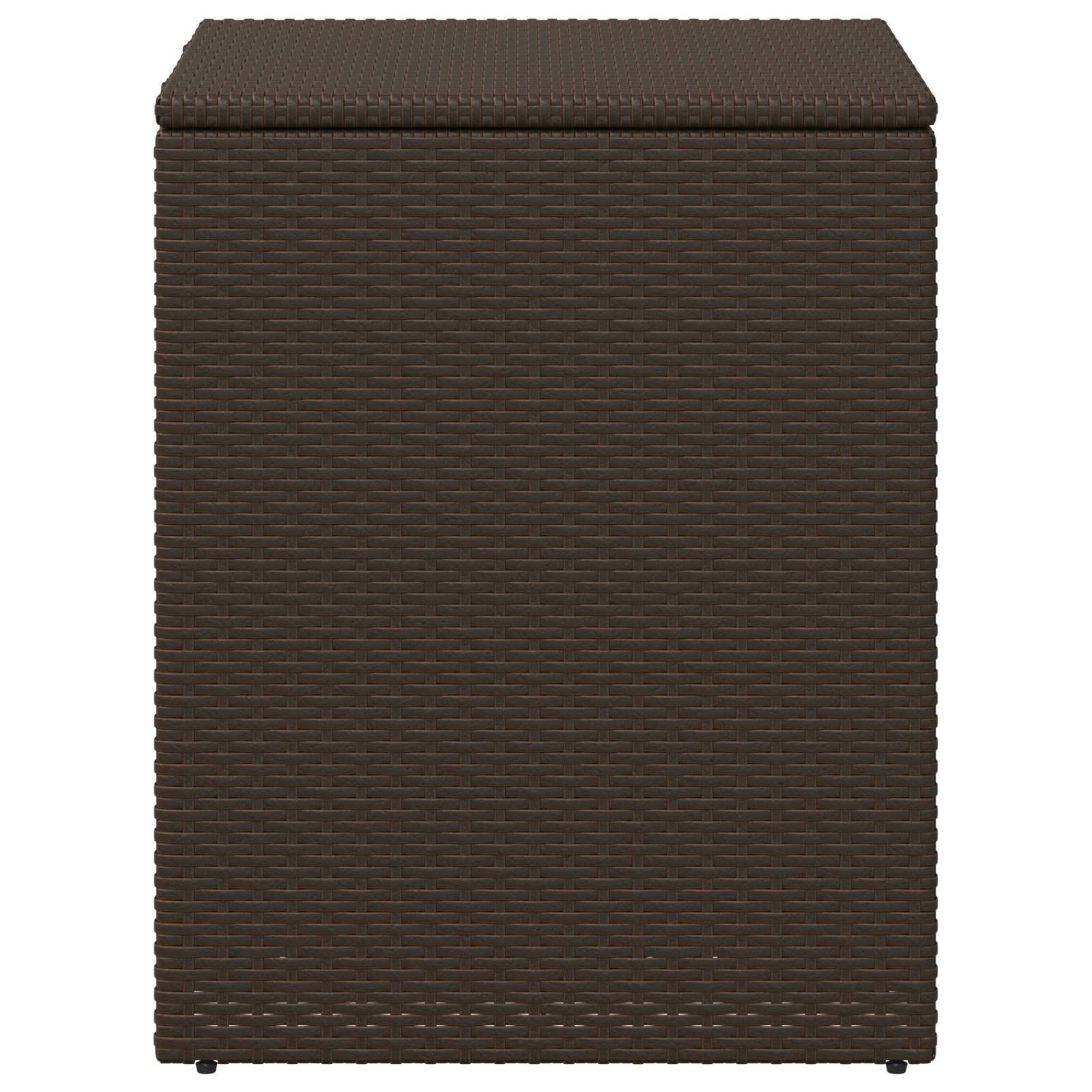 Kissenbox aus Stahl 55 x 55 x 69 cm wetterfeste Gartenbox mit verstellbaren Füßen, Innenfutter für Auflagen und Outdoor Zubehör, praktische Terrassenbox für Balkon und Gartenlagerung