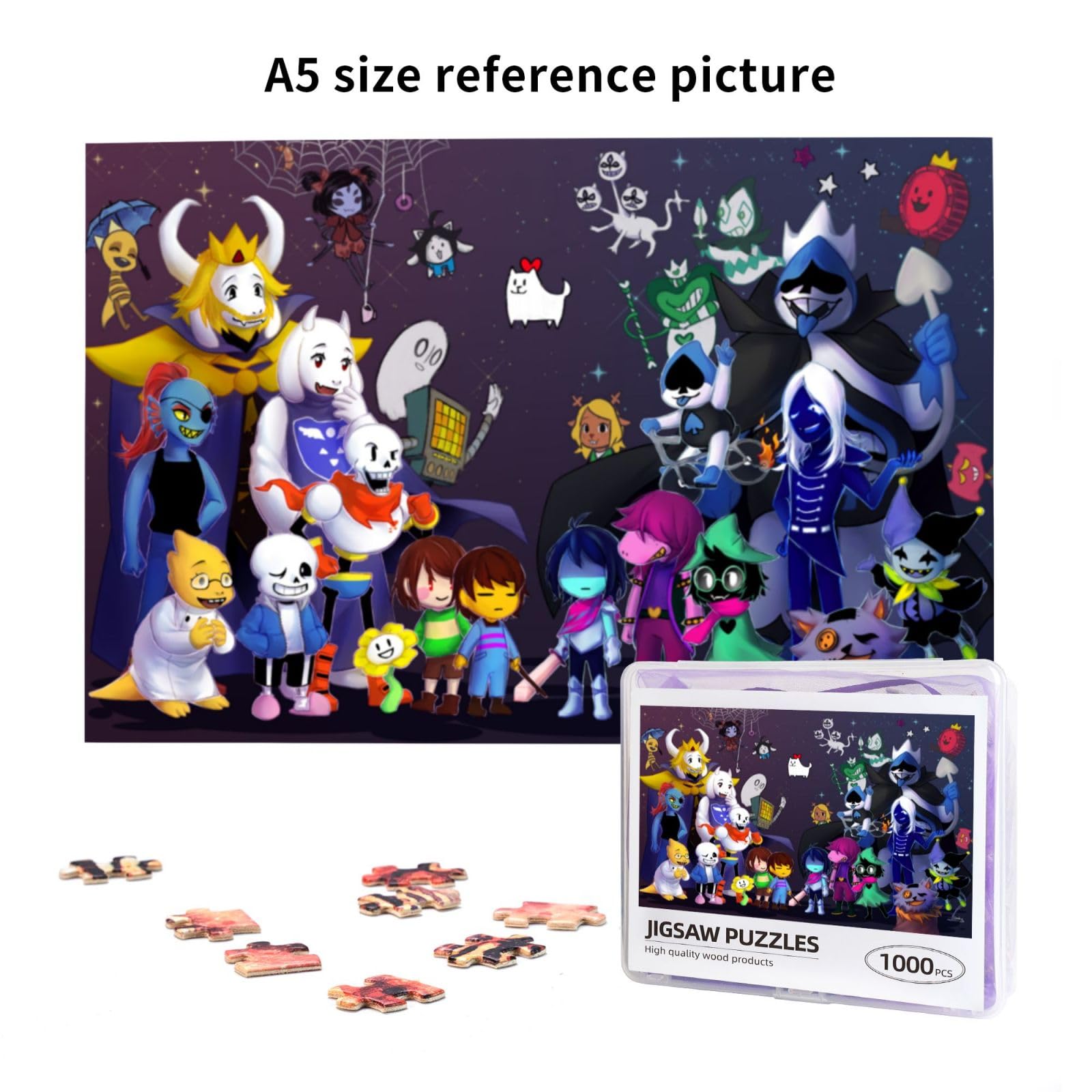 Amazon.co.jp: アンダーテール アニメ ジグソーパズル 木製 1000ピース