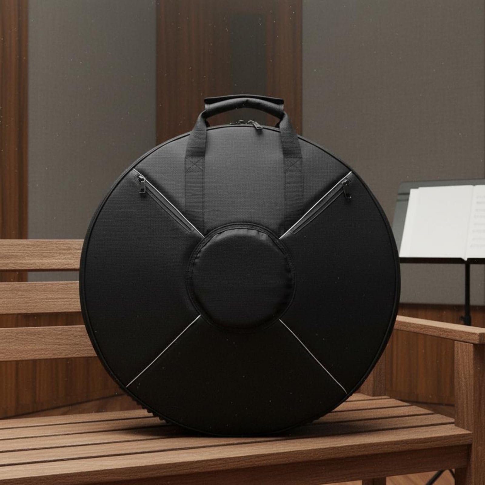 Harilla Housse de Batterie Sac d'Instrument Étui Tambour Protection Coussinée Oxford Polyester Robuste Port à Dos et Main Poche Avant Utile Adaptée aux Répétitions Leçons Scènes Trajets