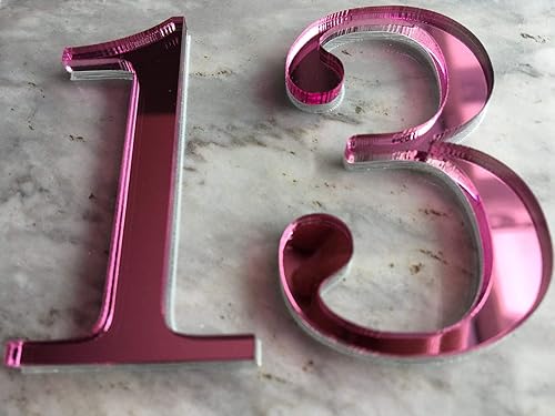 Miniatura 5 de Hexagon Wedding Table Number Holders with Base, Geometric Shape, Luxury Wedding Silver Gold Mirror Clear Acrylic, Any Color, Event Birthday