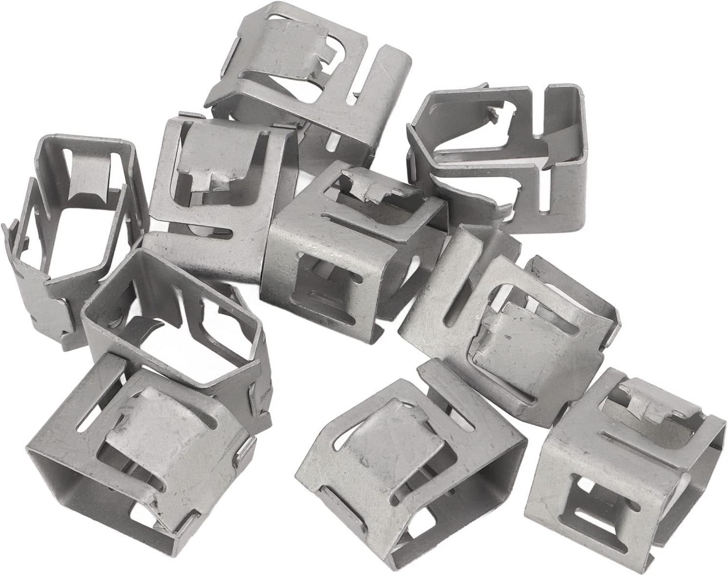 Solar Panel Mounting Bracket 10Pcs Spring Steel Solar Mounting PV Bracket Solar Panel Buckle Panel Solar Rail End Clamp for Solar Panel Quick Installation