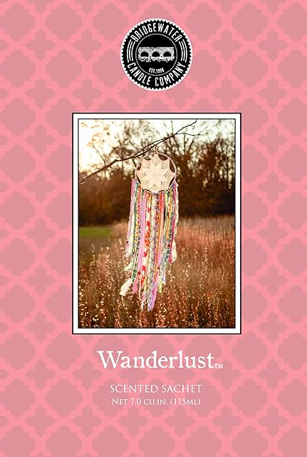 BRIDGEWATER - Wanderlust - Scented Sachet Bag, Drawer Fragrance, Wardrobe Air Room Freshener for Living Room Bedroom Bathroom Laundry Basket or Car - Notes of: Marigold, Apricot, Orange