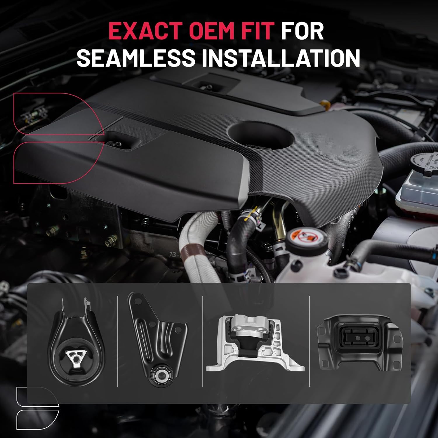 BDFHYK 4PCS Engine Motor and Trans Mounts Compatible with Mazda 3 2010 2.0L L4 Replace A4405,A4420,A4418,A4402,