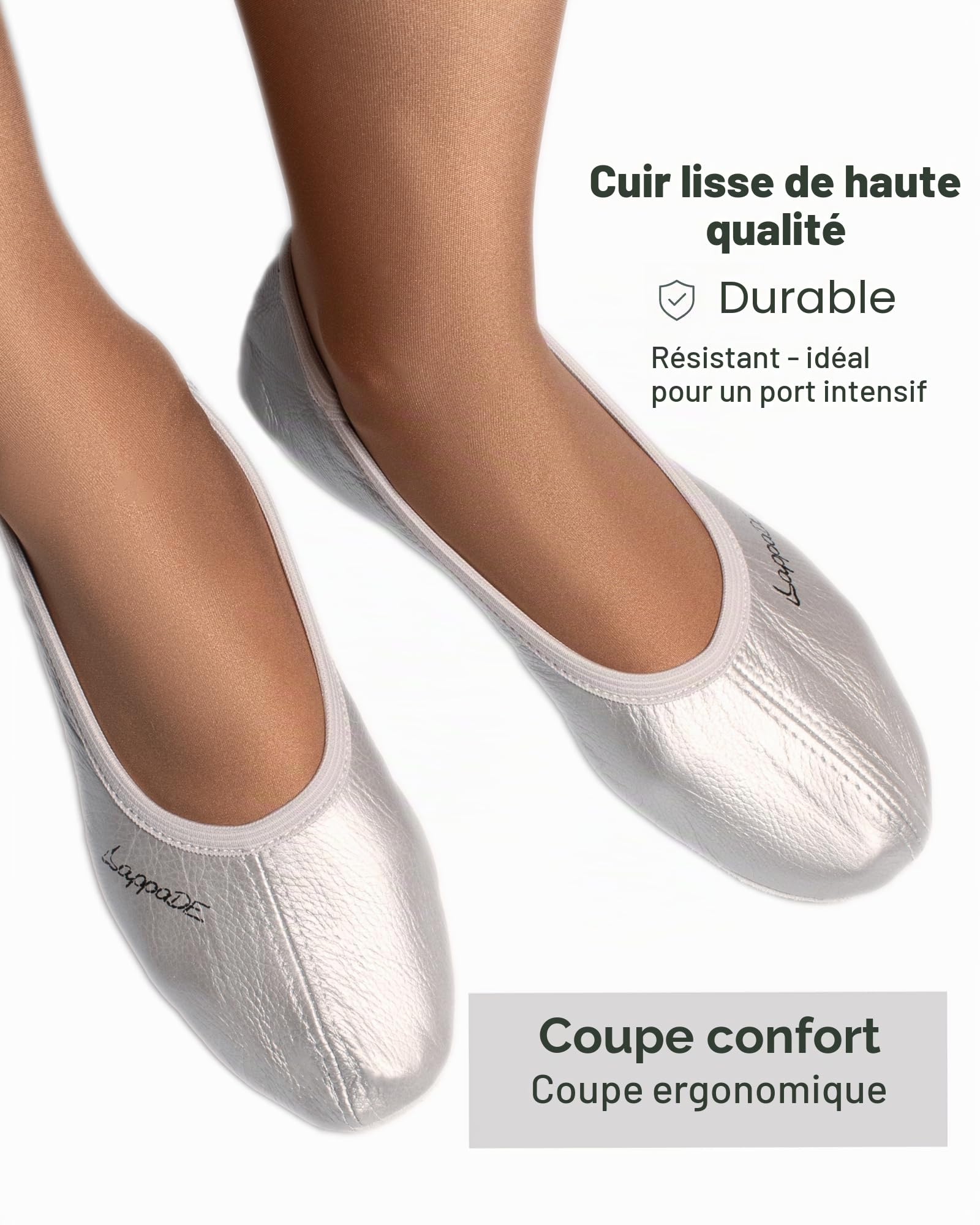 Lappade Noir, Blanc, Bleu Jeans, Rose, Violet, Rouge Chaussures de Gymnastique, Chaussons, Chaussons de Gymnastique avec Semelle en Cuir Taille 22-46