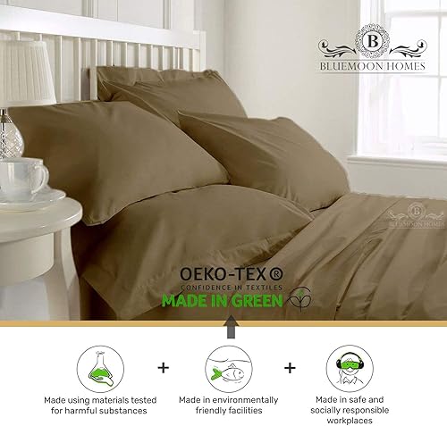 Miniatura 2 de Fundas de almohada tamaño Queen de algodón egipcio, estilo hotelero, 100% algodón egipcio puro de 800 hilos, de una sola capa, tejido de satén