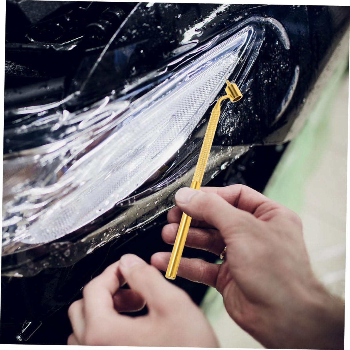 Gatuida 2pezzi Pennarello per Vernice Auto Sottile Pennarello per Riparazione Graffi Vernice Auto per Dettagli con Punta Inclinata