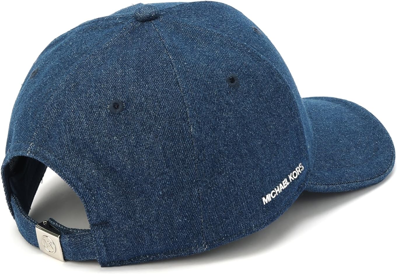 Michael Kors Womens Distressed Denim Baseball Cap, Stylish Hat & Fashion Accessory