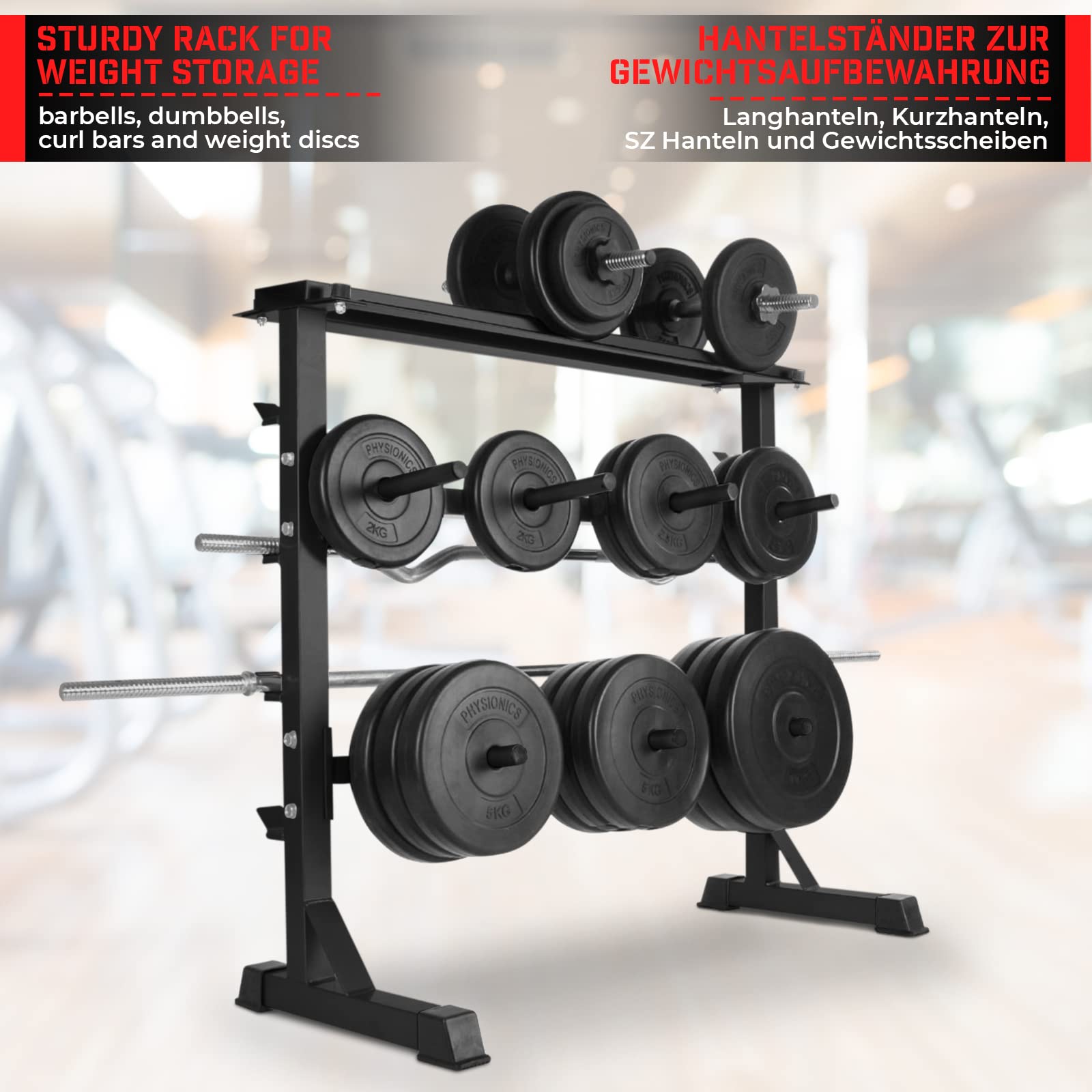 Rack per manubri per casa palestra a 3 livelli rack in metallo per kettlebell attrezzature da allenamento supporto supporto solo supporto