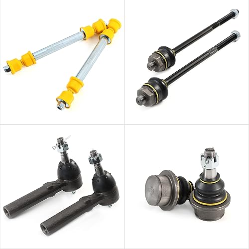 Miniatura 3 de Metrix Premium Chassis Parts - Kit de suspensión delantera para Cadillac Escalade 02-06, Chevrolet Avalanche 1500 02-06, rótulas, extremos de barra