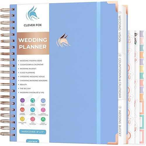 Clever Fox Wedding Planner – Notebook Organizer for Bride –