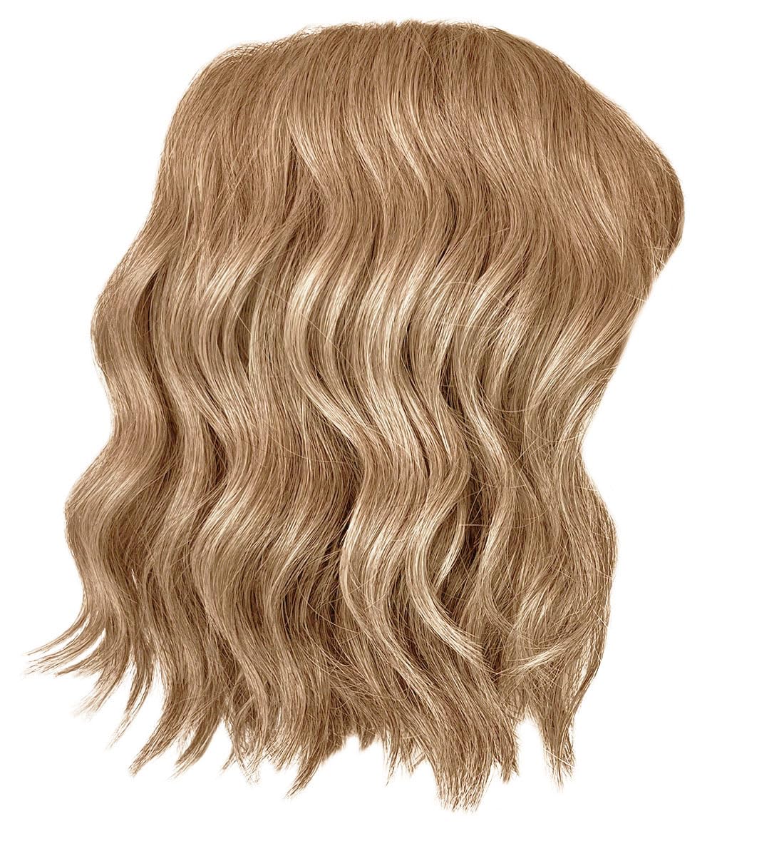 Gabor Conquer The Waves Designer Series Wig, Tousled Waves Mid-length Bob Style, Average Cap Size, GF17-23SS Iced Latte Macchiato