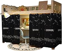 Vista 9 de Navhao 2 paneles, cortinas de litera inferior, de tela, para estudiantes, cortinas de sombreado para cama individual, 45.3 x 78.7 pulgadas