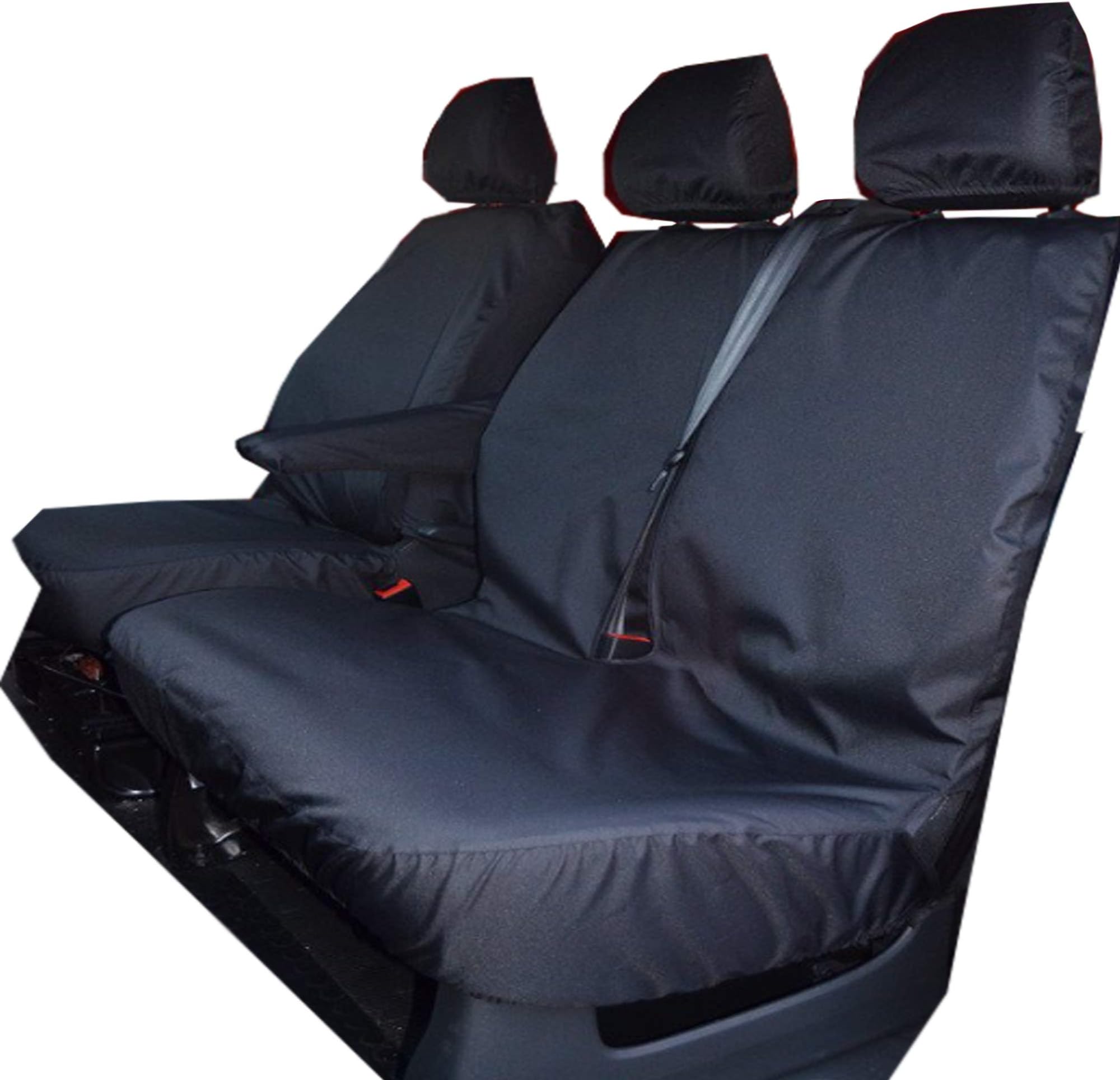 Wheels N BitsWaterproof Van Seat Covers Protectors Compatible with Renault Traffic Fiat Talento Nissan NV300 Vauxhall Opel Vivaro With None Folding Bench Seat Bottom