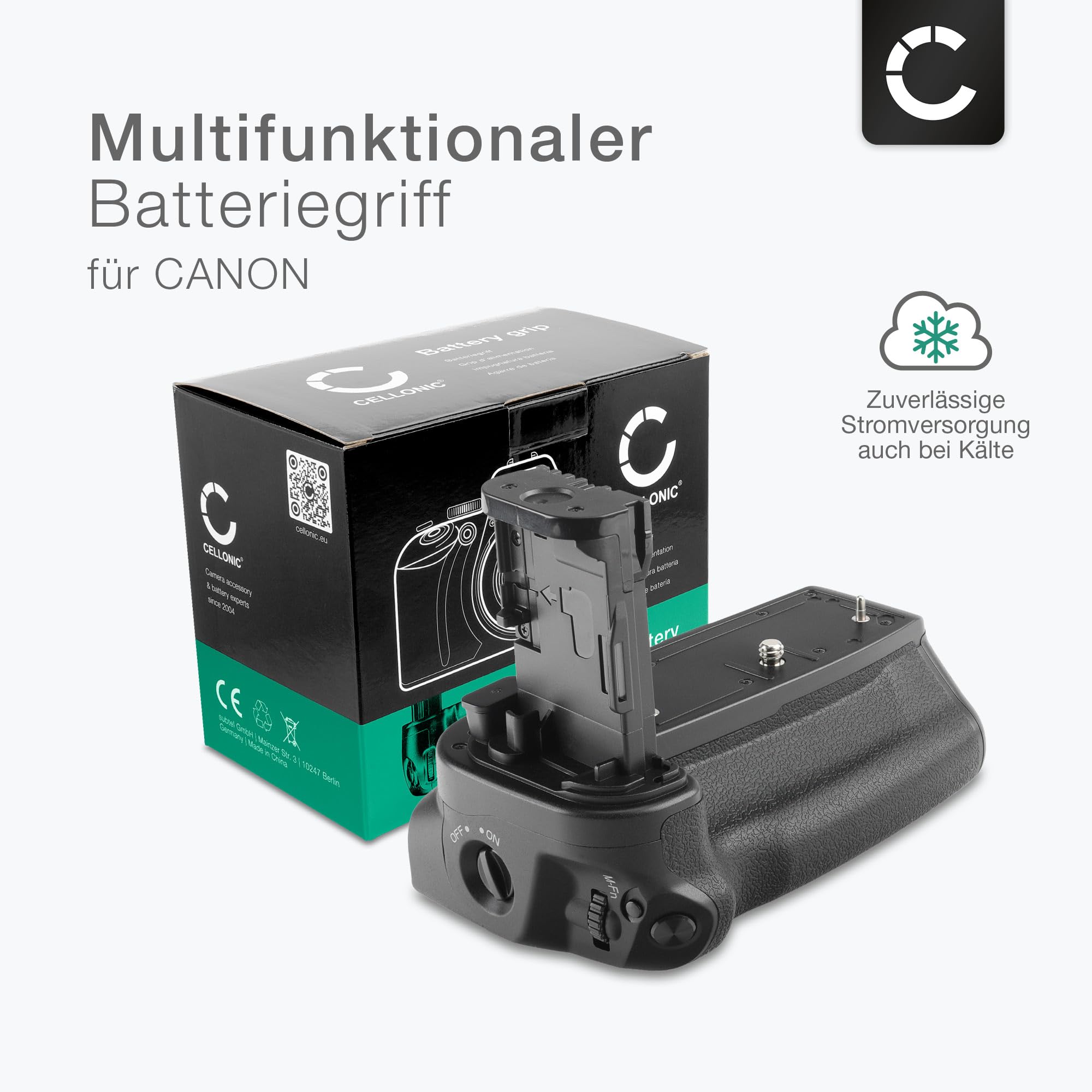 CELLONIC Batteriegriff BG-R10 kompatibel mit Canon EOS R5, EOS R6