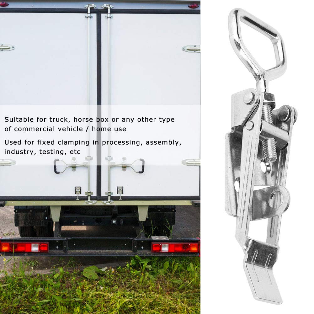 Over Centre Latches, Stainless Steel Triangular Toggle Latches Over Centre Fastener Toggle Latches Lockable for Trucks Horse Boxes Commercial Vehicles