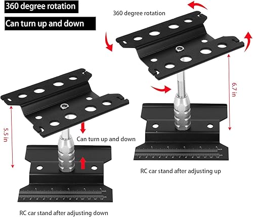 Miniatura 8 de Kimapeso Soporte de trabajo de reparación de automóviles a control remoto, 532 piezas, kit de herramientas RC, kit de destornilladores RC y palet de