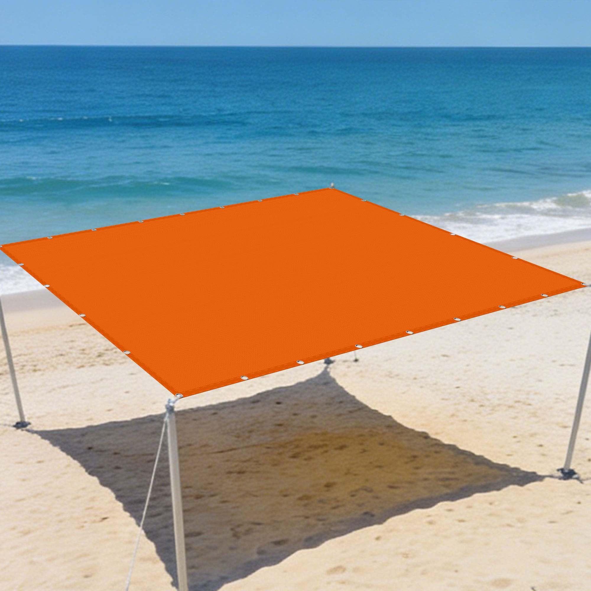Toile d'ombrage pour jardin terrasse orange de 200 x 360 cm en plein air