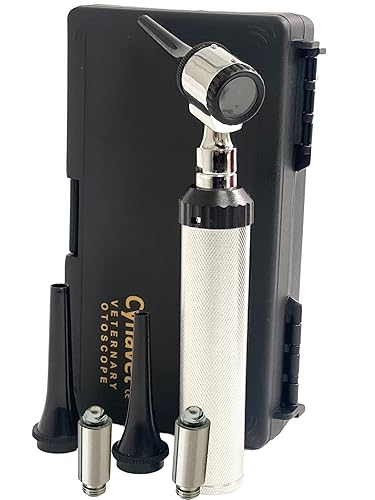 Miniatura 3 de ArtLaB - Juego de otoscopio veterinario de primera calidad, instrumento de diagnóstico veterinario con juego de espéculas de oído reutilizables