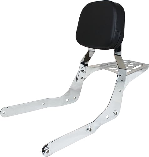 YHMOTO - Respaldo de pasajero con portaequipajes para Honda Shadow Aero 750 VT750C 2004-2023 (cromado)