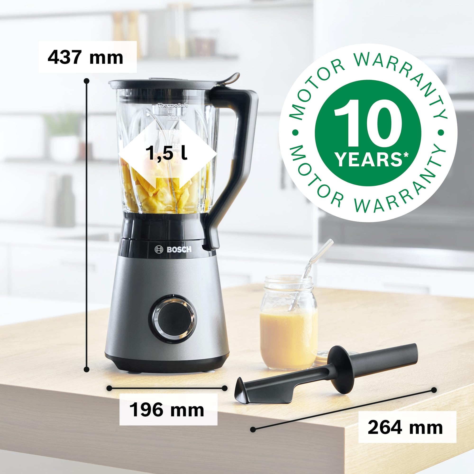 Serie 4 Standmixer VitaPower 1200 W Silber MMB6172SN