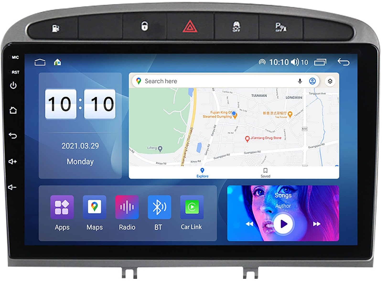 GPS Navigation Android 12.0 para renovar la radio antigua de Peugeot 408 y RCZ