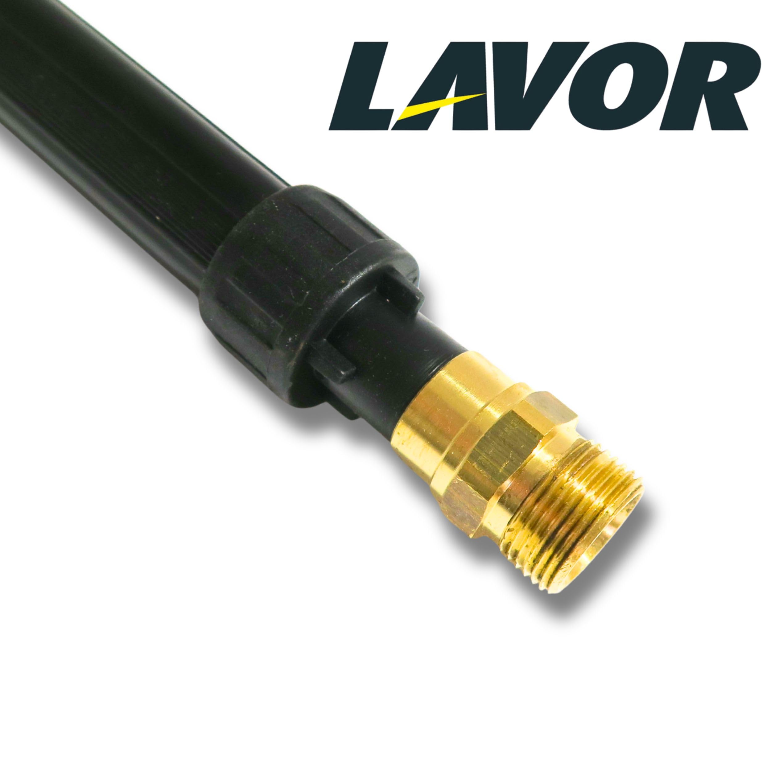 Pistole für Hochdruckreiniger Lavor S'10Y mit Messing-Mechanismus, Rotox-Lanze und Adapter 1/4 Zoll – Professionelles Kit (Pistole S'10Y + Rotox-Lanze + Adapter 1/4 Zoll)