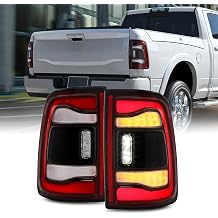 AKKON - For 2019-2024 Ram 2500 3500 LED Tail Lights | [Factory LED w/o Blind Spot Detection Model Only] OE Style Black Bezels Driver And Passenger Side Direct Replacement