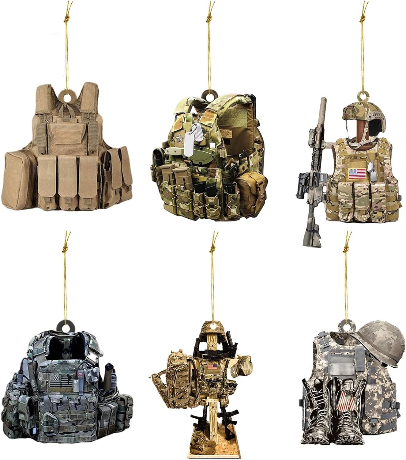 Muised Military Uniform Boots & Hat Personalized Flat