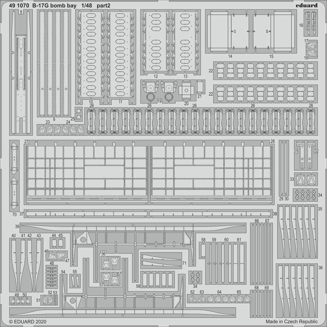 Eduard EDBIG49255 Big Ed Set 1:48-B-17G Part II (HKM)