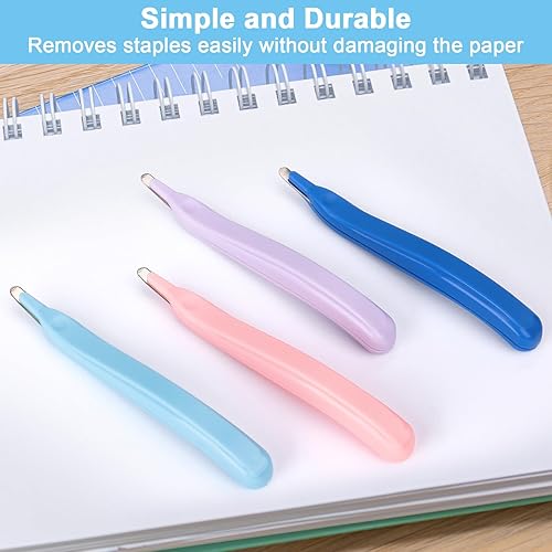 Miniatura 6 de Paquete de 4 herramientas de eliminación de grapas magnéticas, removedor de grapas profesionales, removedor de grapas para aula, herramienta de