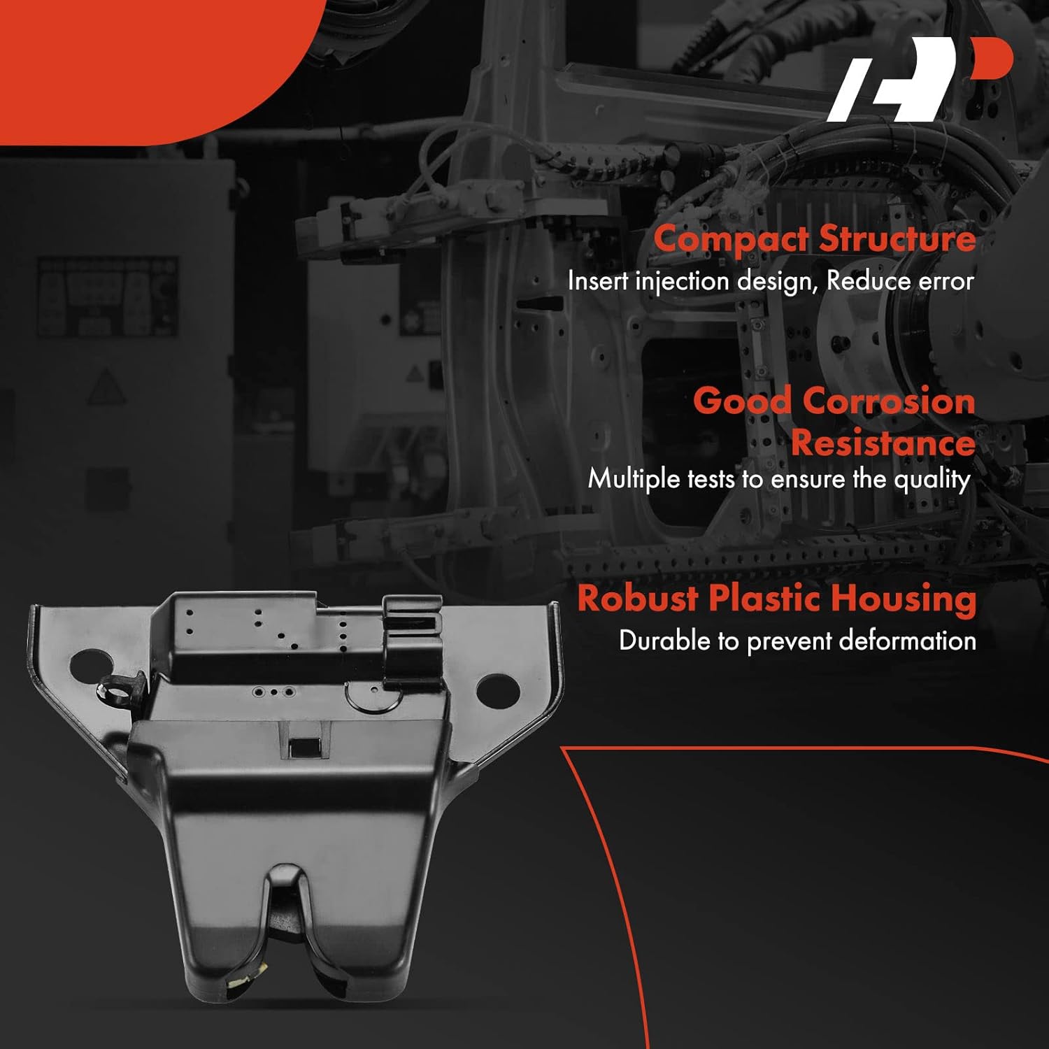 A-Premium Hood Latch Lock Compatible with Tesla Model S 2012-2016, Front Hood Lock Engine Bonnet Latch Assembly