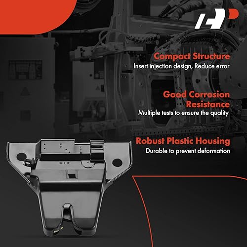 Miniatura 5 de A-Premium Ensamblaje de bloqueo de pestillo de capó compatible con vehículos Tesla - Modelo S 2012-2016, Sedán, lado delantero, repuesto # 600660100B
