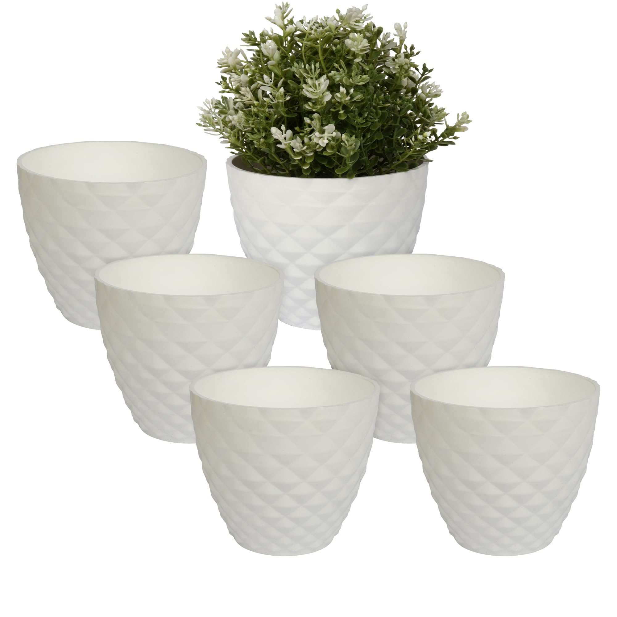 See full amazon price history chart for Kuber Industries Flower Pot | Flower Planter Pots for Indoor & Outdoor | Pot for Garden & Balcony Flowering | Diamond Flower Pot | 6 Inch | Pack of 6 | White Kuber Industries Flower Pot | Flower Planter Pots for Indoor & Outdoor | Pot for Garden & Balcony Flowering | Diamond Flower Pot | 6 Inch | Pack of 6 | White (B0CW5Y6VZS) Amazon Price History, Amazon Price Tracker
