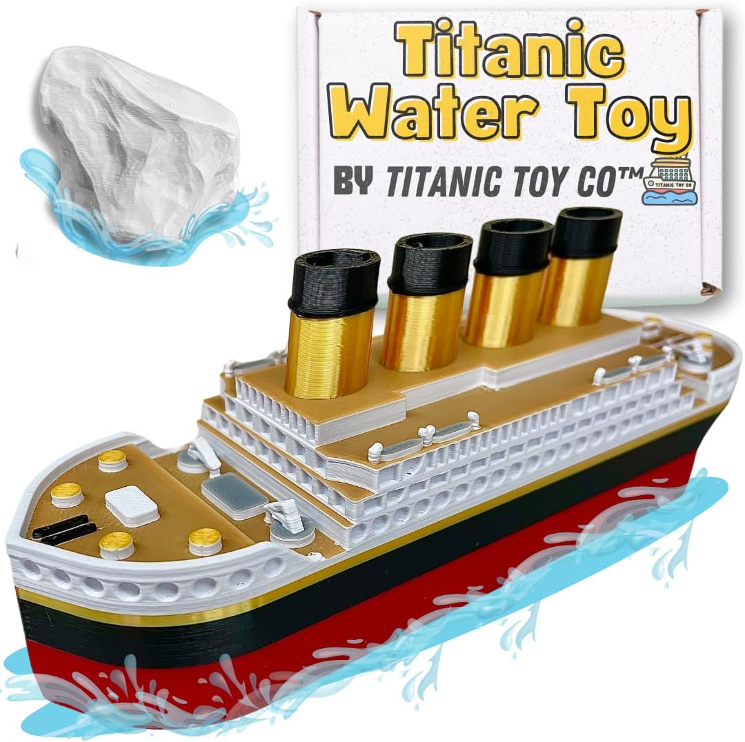 2 Pack Titanic Bath Toy & Britannic Bath Toy By TitanicToyCo, RMS Titanic Toys For Kids, Toy Titanic or Kids, Titanic Ship, Titanic Cake Topper, Titanic Figurine, Titanic Boat