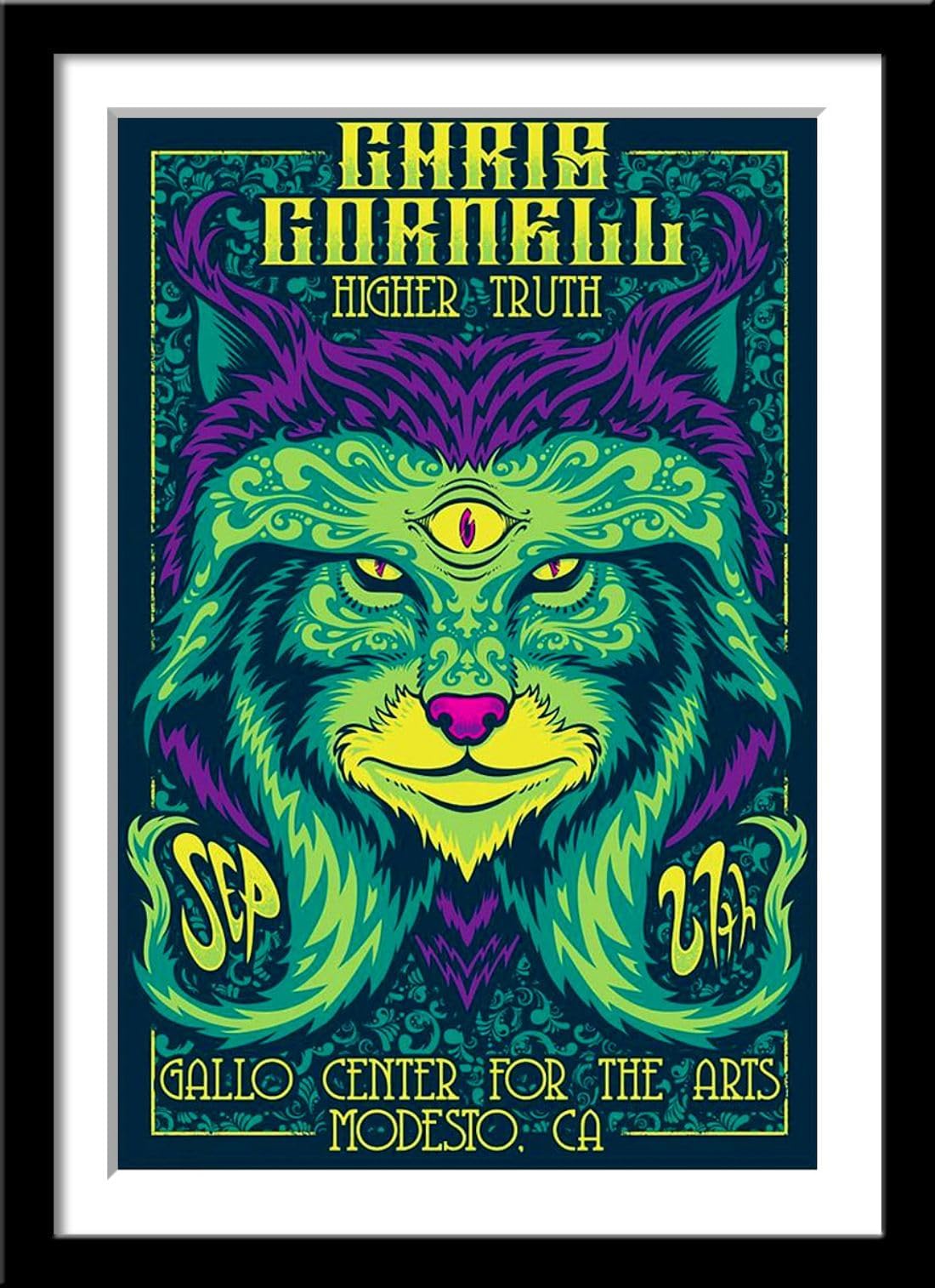 Tallenge - Chris Cornell-Higher Truth-Concert Poster�-Extra Large Poster Framed (Paper,20x30 inches, Multicolour)