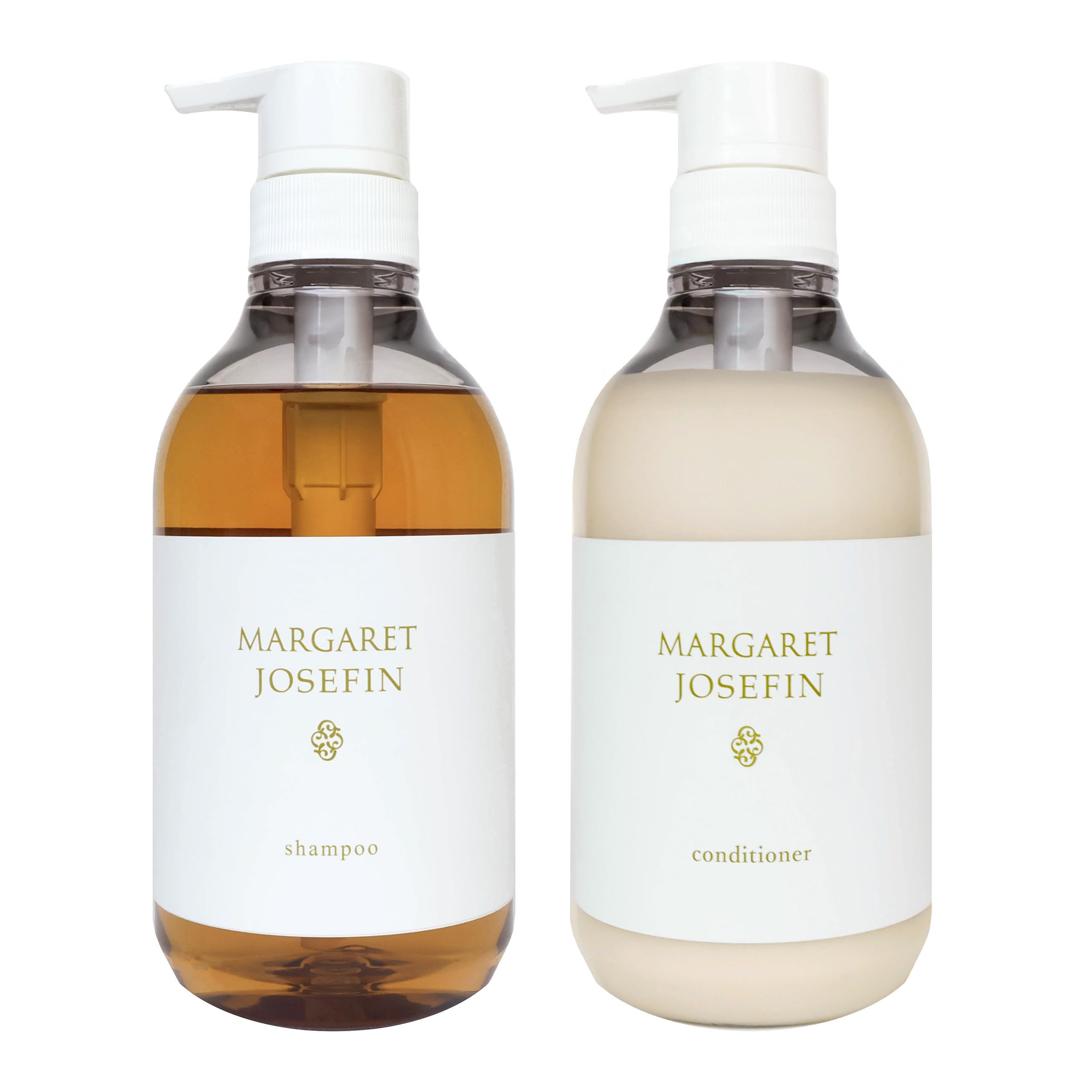 MARGARET JOSEFIN Japanese Hotel Shampoo and Conditioner Set, Salon Quality Hair Care, Sulfate Free, Green Tea Scent, 2 x 16.9 fl oz (500mL)