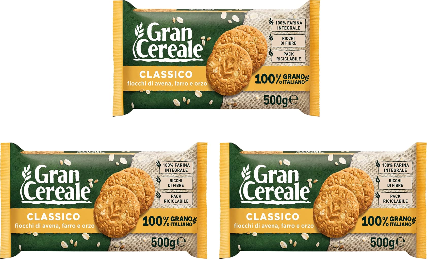 Mulino Bianco Gran Cereale Classico Cereals Cookies Classic Taste High ...