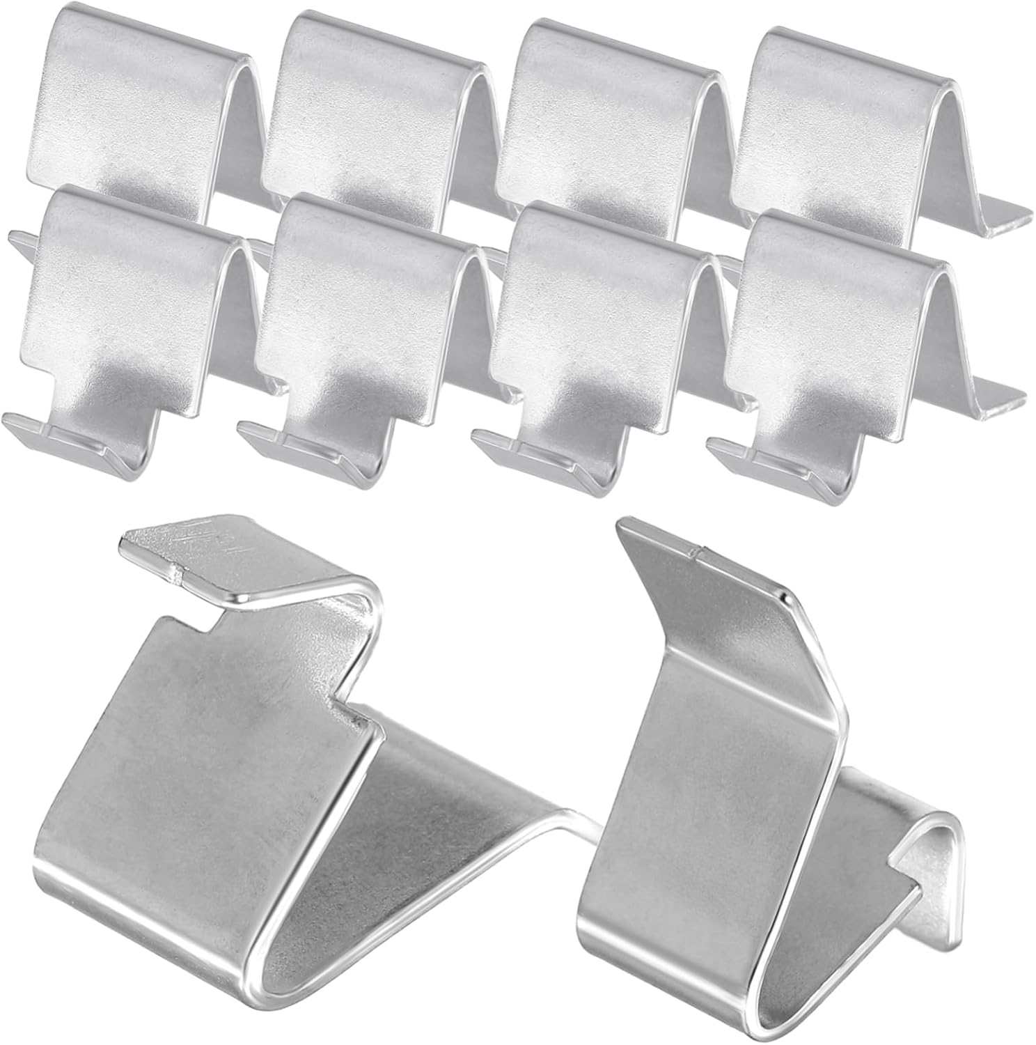 10 Pcs Metal Cabinet Shelf Clips Heavy Duty Easy Install Cabinet Brackets for Shelves and Bookcases