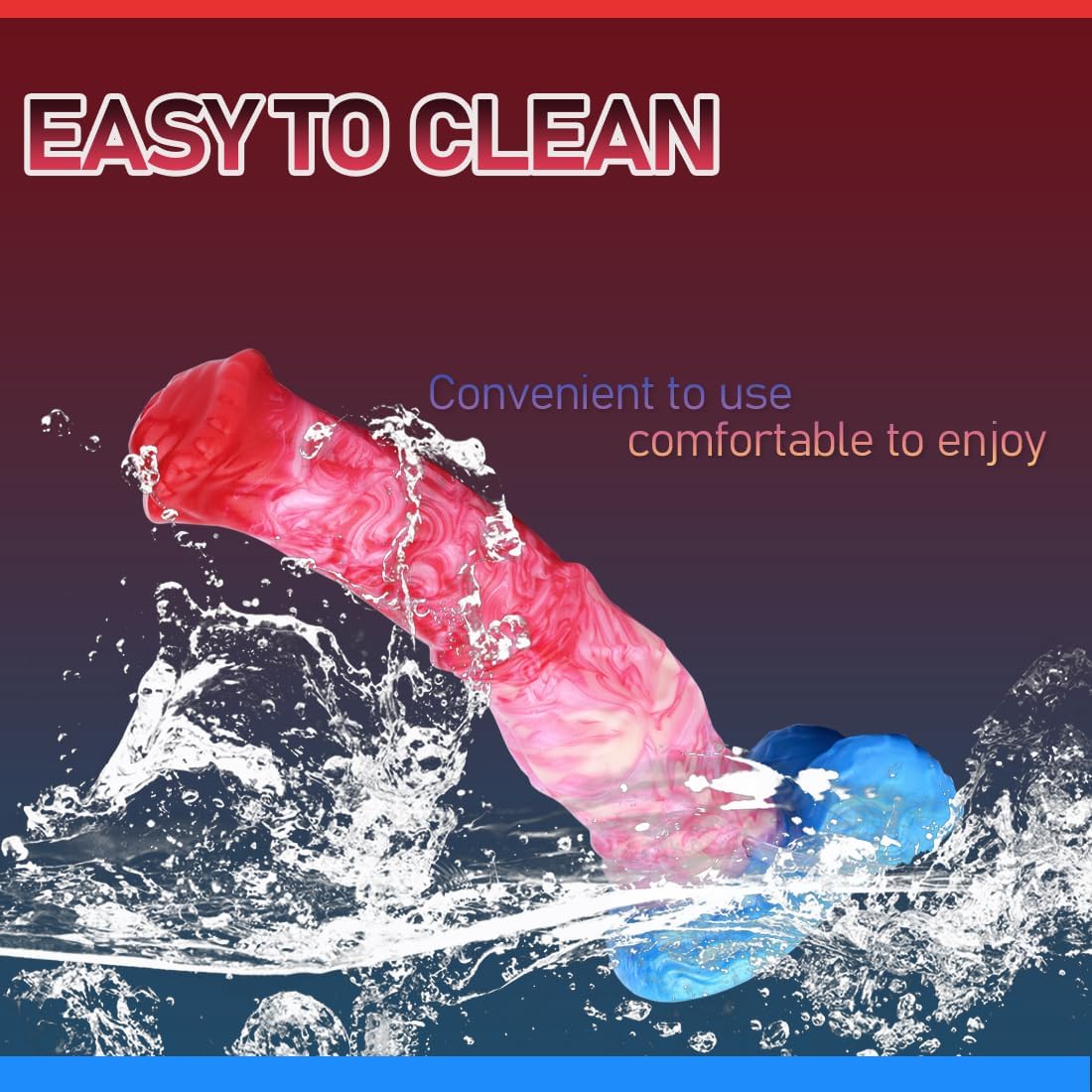 Fantasy Dildo Squirting Horse 9.5 Inch Inflatable Butt Plug Sex Toy with Suction Cups for Women Men Solo Couples Pleasure