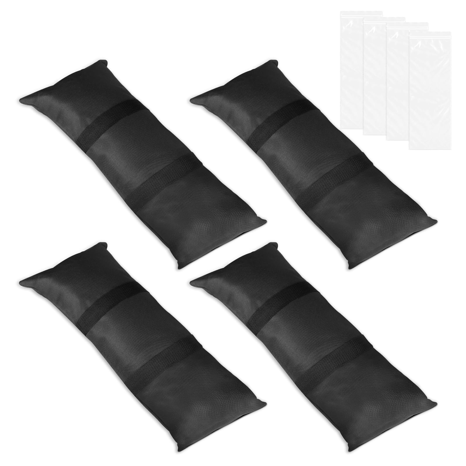 EXLECO 4pcs Sand Befüllbare Bodengewichte je 22 kg, Sandsack Gewichte für Sonnenschirm Beschwerer Gewölbte Beschwerungssäcke für Outdoor Sandsäcke zum Beschweren Gewichtssack für Terrasse Garten