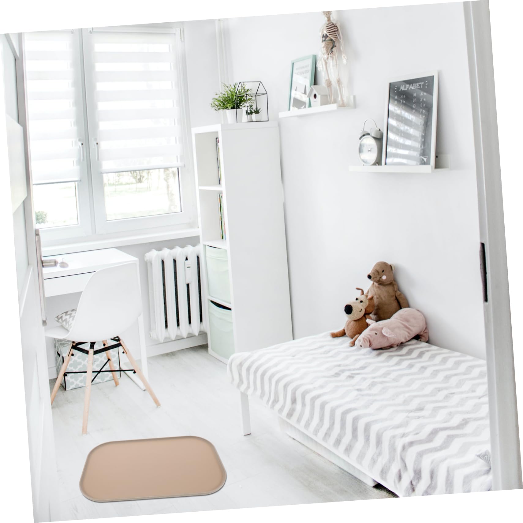 GALPADA Silicone Pet Feeding Mat with Raised Edge Non Slip Cat and Dog Bowl Cushion Easy to Decorative Pet Placemat for Neat Home Dining Experience