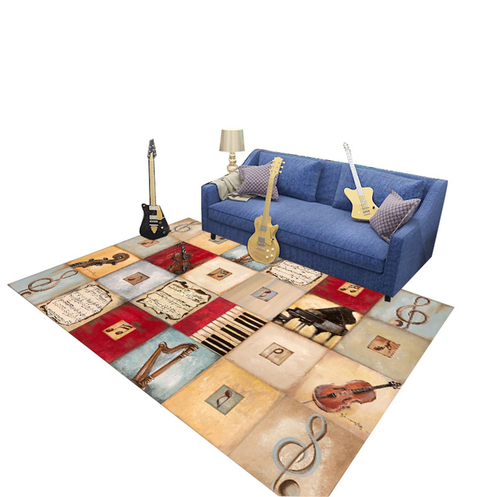 Hixingo Schlagzeug Teppich E Drum mit Schallschutz, Schlagzeugteppich Schallschutz rutschfeste Teppich Schalldämmend Antivibrationsmatte für Studio, Wohnung (Cello,160 * 200cm)