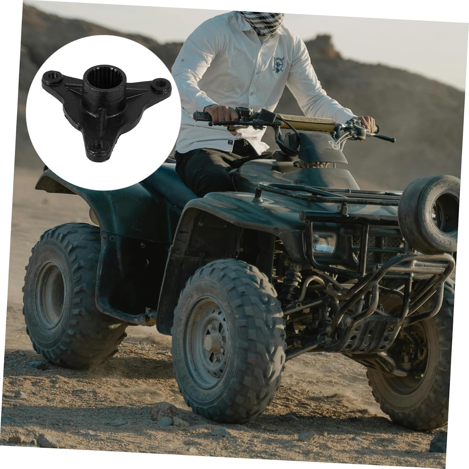 CHILDWEET Go Rim Atv Wheel Axle Hub Axle Hub for Atv Tooth Rotating Flange Lightweight Design for Easy Installation and Stable Performance