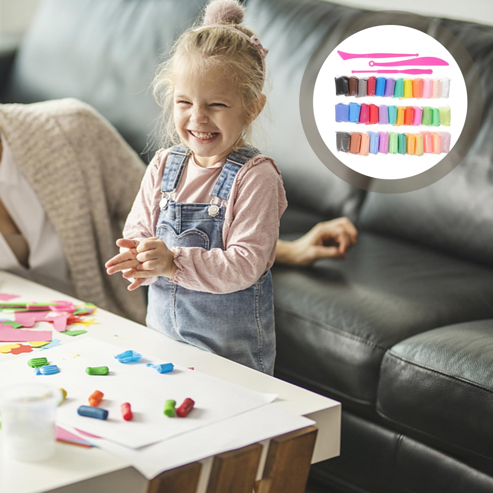 Juego de Arcilla para Modelar Infantil, 1 Set Herramientas