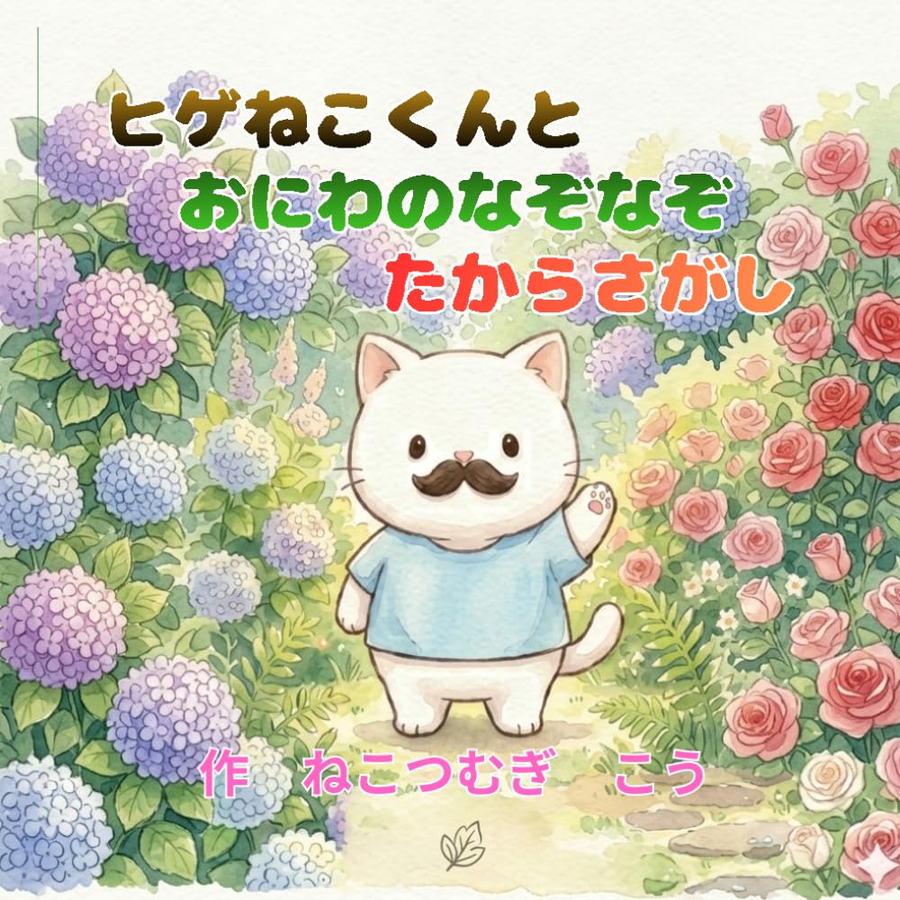 ヒゲねこくんとおにわのなぞなぞたからさがし: (子供向け絵本）